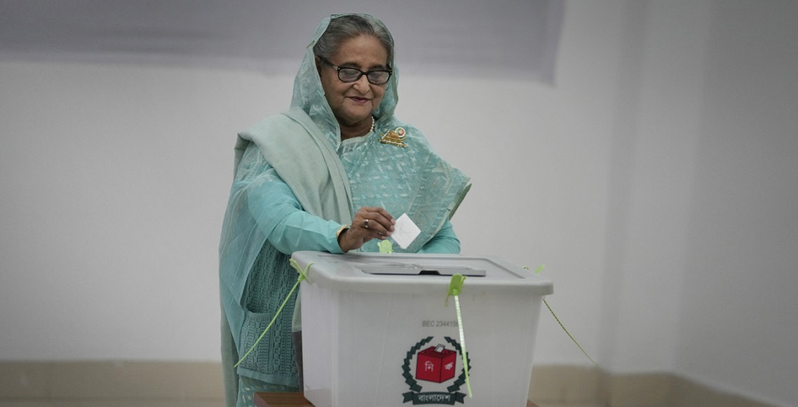 बंगलादेशको विवादास्पद चुनावमा शेख हसिनाको जित, पाँचौ पटक प्रधानमन्त्री निश्चित