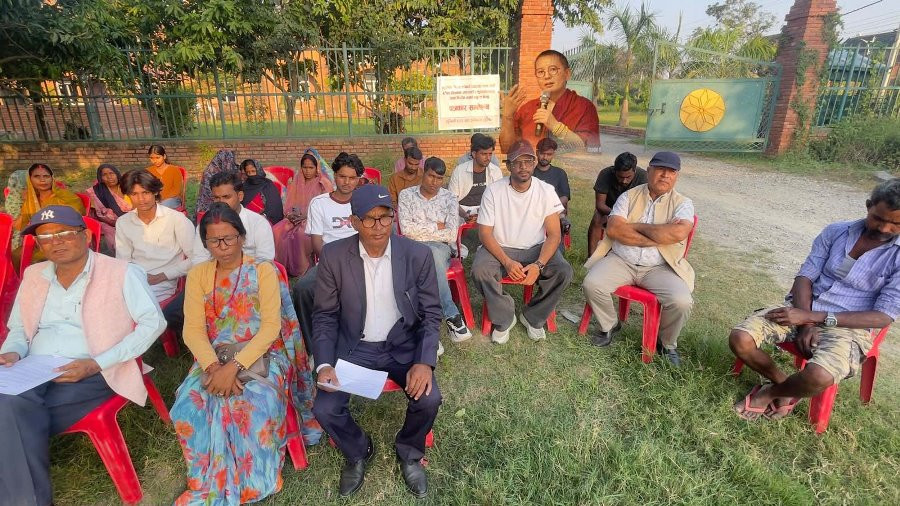 आनी छोइङको नियुक्तिविरुद्ध लुम्बिनीमा विरोध