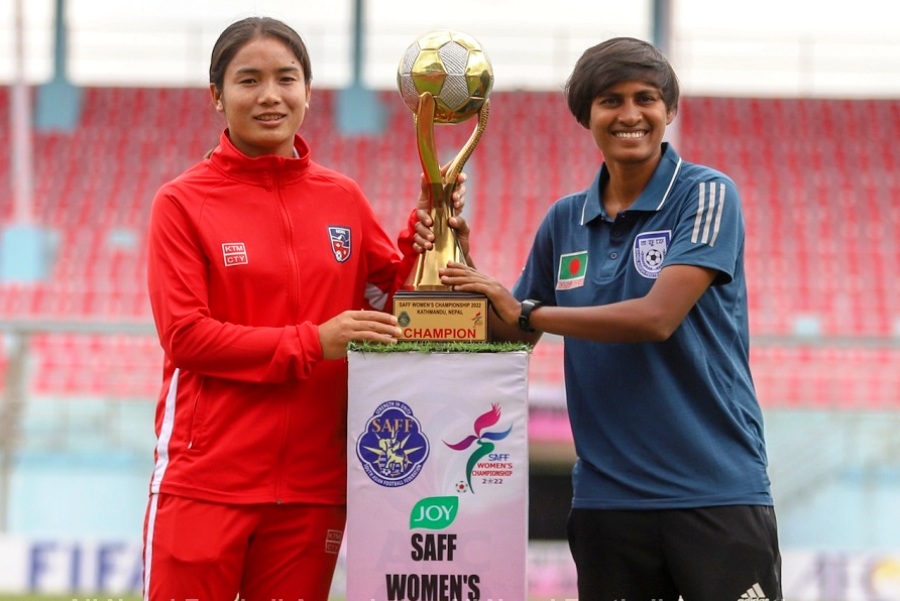 साफ महिला च्याम्पियनसिप : उपाधिका लागि नेपाल र बंगलादेश प्रतिस्पर्धा गर्दै
